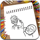 How To Draw Rick and Morty icon