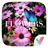 ikon Flowers 3D V Launcher Theme