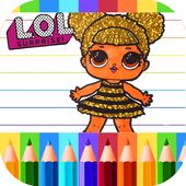 Coloring Book for LOL surprise doll eggs icon