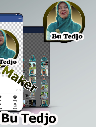 Sticker Bu Tejo Lucu - Sticker Maker For Whatsapps screenshot 5