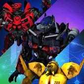 Real Futuristic Transformer Robot Steel Fighting