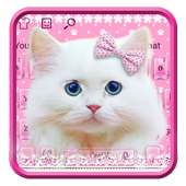 Pink Cute Kitty keyboard on 9Apps