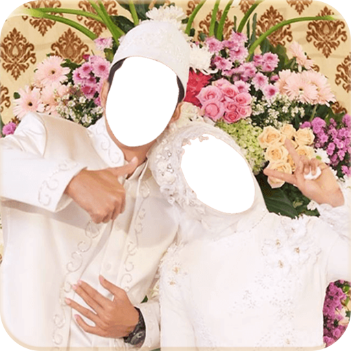 Hijab Wedding Couple Suit icon