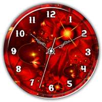 Red Clock Live Wallpaper on 9Apps