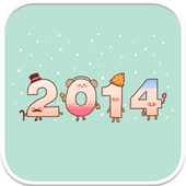 Happy2014 go locker theme icon