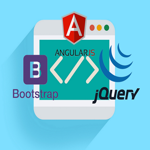 HTML EDITOR,AngularJ,Bootstrap أيقونة