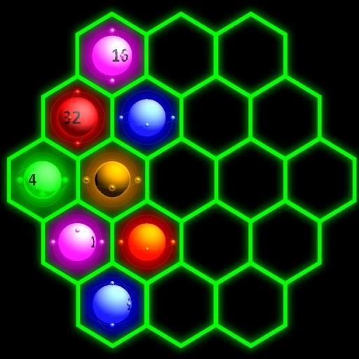 2048 Hexa Glow Super Free Puzzle Game icon