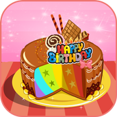 Cooking Games rainbow cake icon