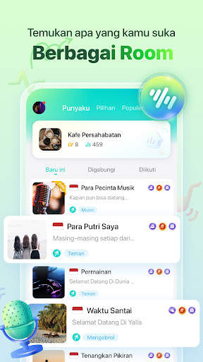 Yalla - Room Obrolan Suara screenshot 3