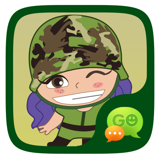 (FREE) GOSMS ARMY GIRL STICKER icon
