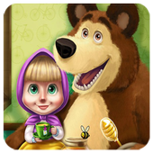 ماشا والدب المدرسة بدون نت أيقونة