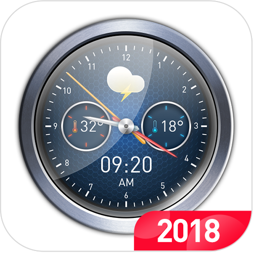 Clock style weather widget &amp; forecast icon