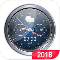 Clock style weather widget & forecast on 9Apps