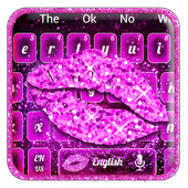 Glossy Lavender Lips keyboard theme icon