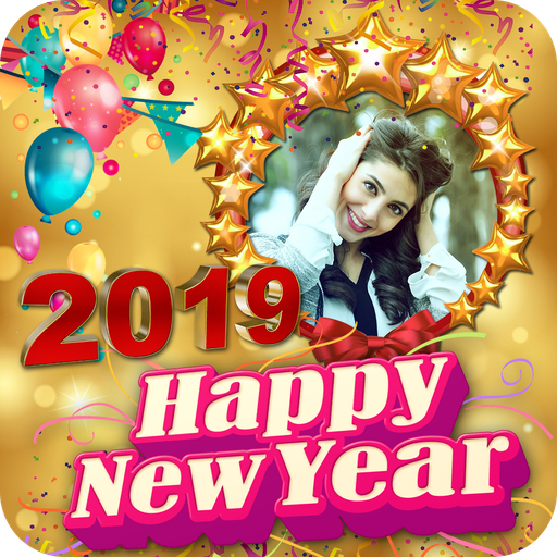 2019 New Year Photo Frames,Greetings icon
