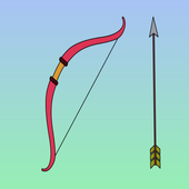 How to Draw a Bow and Arrow icon