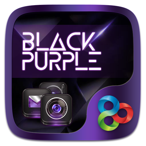 Black Purple GO Launcher Theme icon