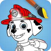 Coloring Paw Patrol on 9Apps