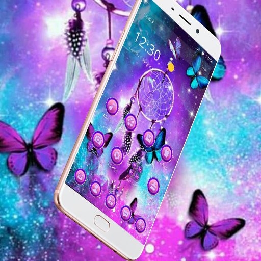 Purple Glitter Dream Catcher Theme icon