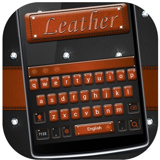 Diamond Jeweled Leather Keyboard Theme icon