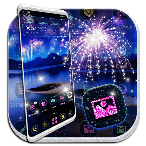 Fireworks Celebration Launcher Theme icon
