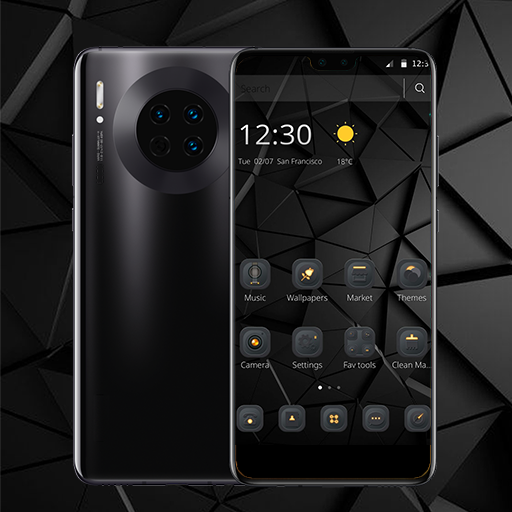 Special Black Business Theme For Mate 30 icon