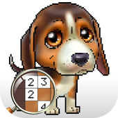 Dogs Pixel Art – Puppy Color By Number icon