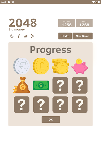 Big money 2048 🤑 Puzzle Game screenshot 9