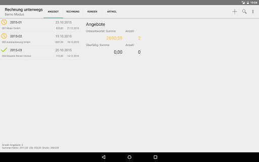 Rechnung unterwegs screenshot 18