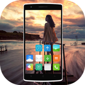 Transparent screen phone icon