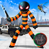 US Stickman Prisoner Rope Hero Gangstar Crime Town icon