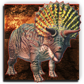 Football dinosaur kick off 3D icon