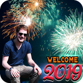 New Year 2019 Fire Works Photo Frame Editor Latest icon