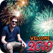 New Year 2019 Fire Works Photo Frame Editor Latest