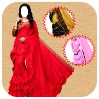 Fashion Womens Ruffle Saree New on 9Apps