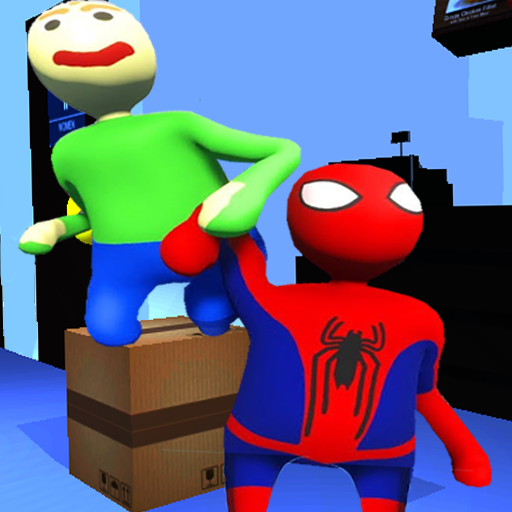 Spider vs Baldi Fall Neighbor Flat icon