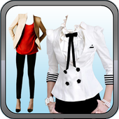 Woman Fashion Photo Suit icon