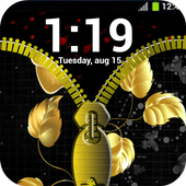 Rose Gold Zipper Lock Screen icon