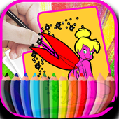 Princess  Barbie  Coloring icon