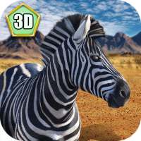 Wild Zebra Horse Simulator 3D