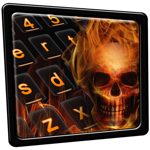Hell Skull Fire Keyboard Theme icon