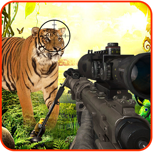 Animal shooting hunter game icon