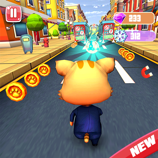 Cat and Mouse surf the subway Dash icon