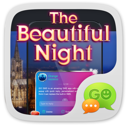 GO SMS PRO BEAUTY NIGHT THEME icon
