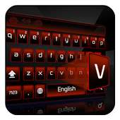 Merah Hitam Keyboard