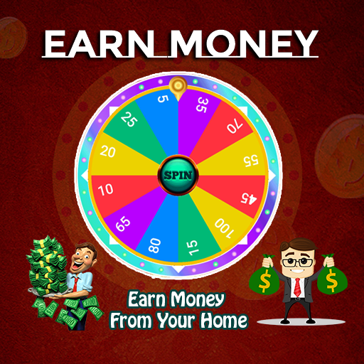 Earn money from home - spin to win icon