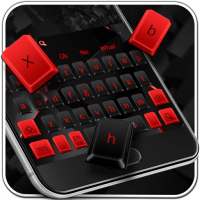 Teclado Vermelho Preto