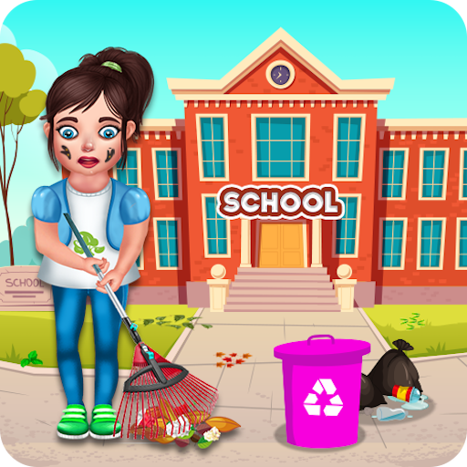 Baby Girl School Cleaning - Keep your school Clean icon