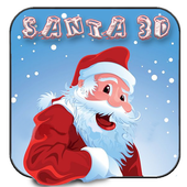 Merry Christmas Santa 3D icon