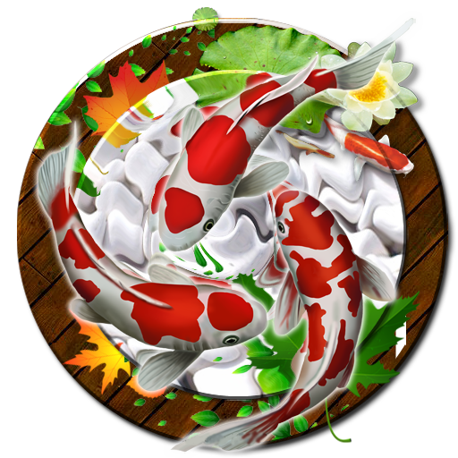 Koi Fish HD Live Wallpaper &amp; 3D Ripple Touch иконка